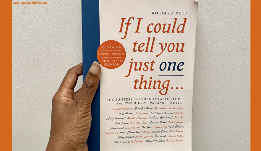 BOOKS| If I Could Tell You Just One Thing
